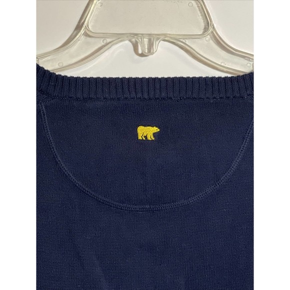 Jack Nicklaus Men's Cotton V Neck Sweater Navy XL - Picture 4 of 4